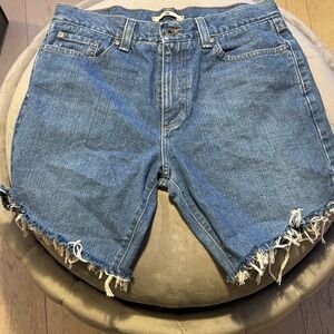 L.L. Bean Frayed Hem Denim Shorts